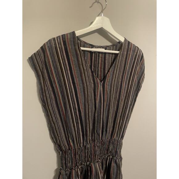 MUSTARD SEED Cotton Striped Mini Dress Size Medium - Picture 2 of 6